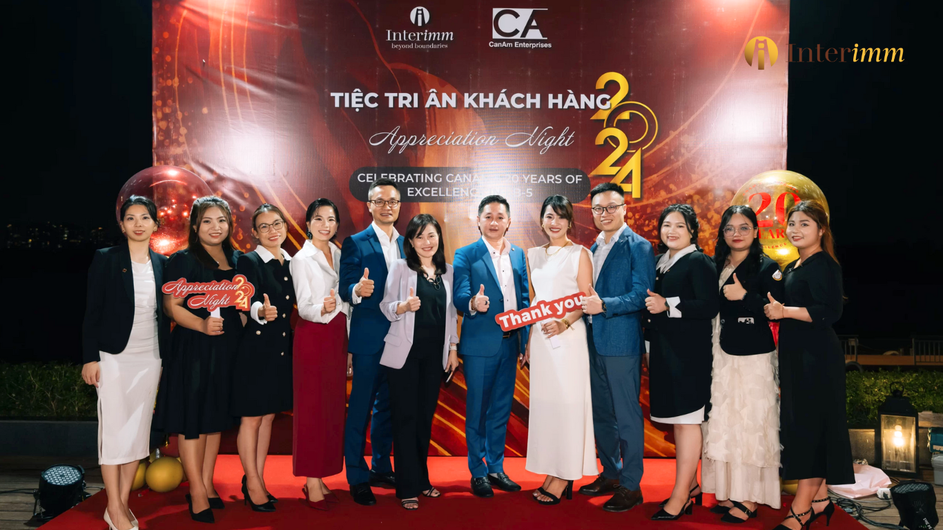 Đội Ngũ Interimm Tại Tiệc Tri ân Khách Hàng Cùng Canam