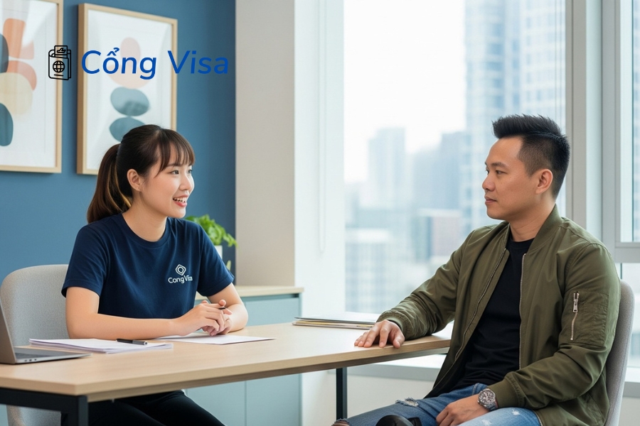 Cổng Visa cung cấp tư vấn EB-5 với chuyên môn 15 năm, đối tác uy tín, chi phí minh bạch và đồng hành trọn vẹn