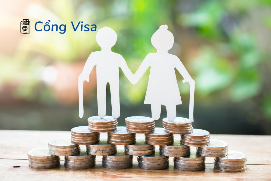 Tiền lương hưu ở Mỹ được tính dựa trên thu nhập, số năm đóng góp và tuổi nghỉ hưu