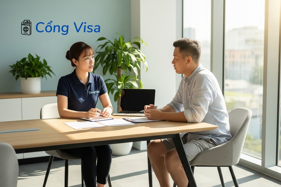 Sau khi I-526 được chấp thuận, nộp I-485 giúp điều chỉnh tình trạng cư trú sang Thẻ Xanh có điều kiện ngay tại Mỹ
