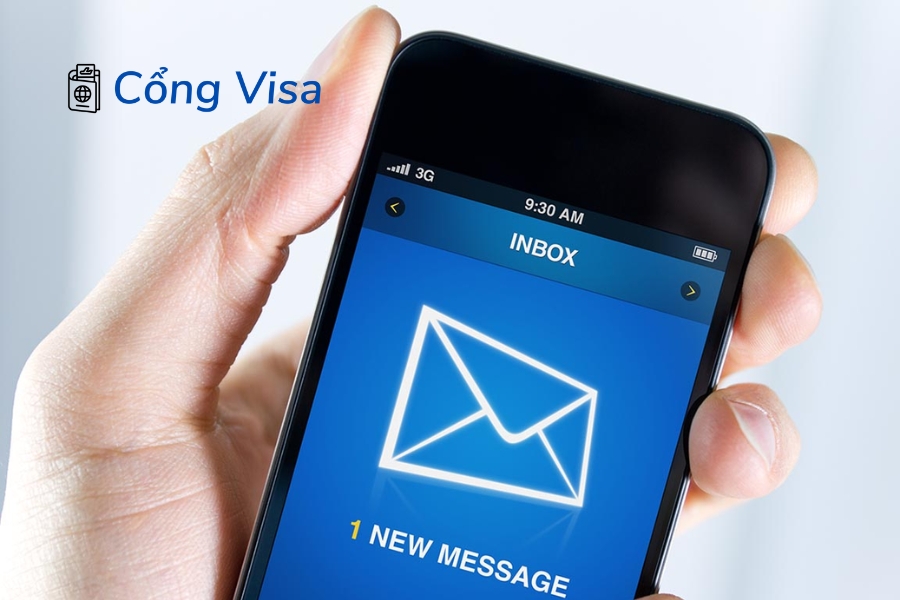 Gửi email giúp hỏi thông tin chi tiết khi không thể tra cứu trực tuyến hồ sơ visa